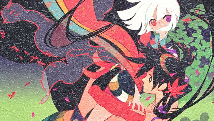 anime, Katanagatari, Togame, Yasuri Shichika, anime girls, art and craft, HD wallpaper