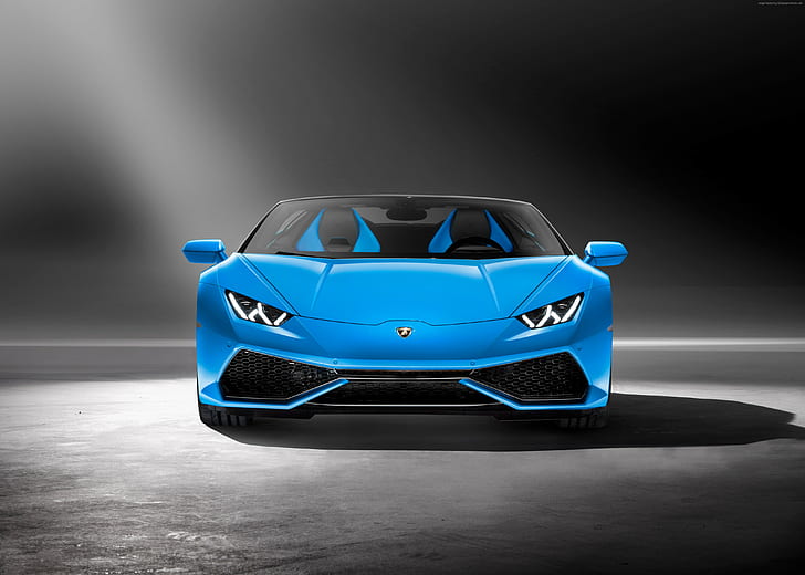 HD wallpaper: Lamborghini Huracan LP610-4 Spyder, blue, supercar, luxury  cars | Wallpaper Flare