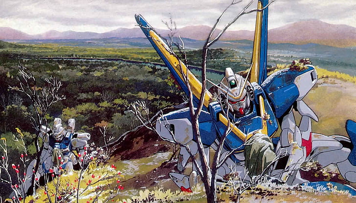 Mobile Suit Victory Gundam, painting, Mobile Suit Gundam