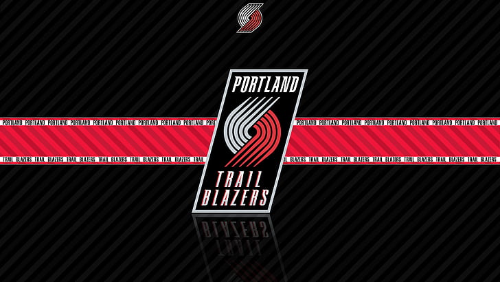 Basketball, Portland Trail Blazers, Emblem, Logo, NBA, HD wallpaper