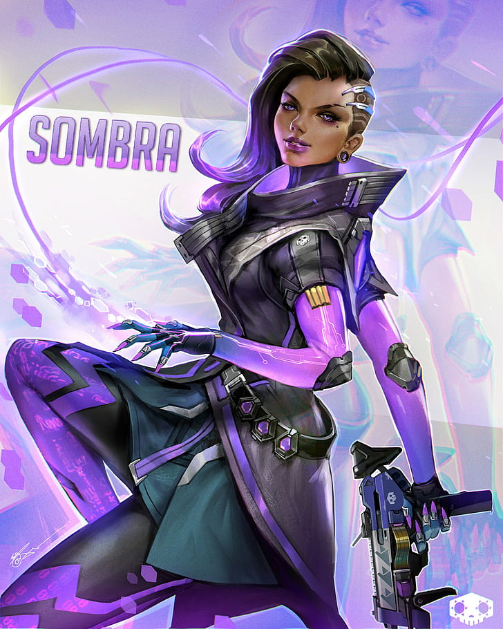 Sombra, Overwatch, HD wallpaper