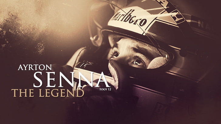 Formula 1, racing driver, Ayrton Senna da Silva, HD wallpaper