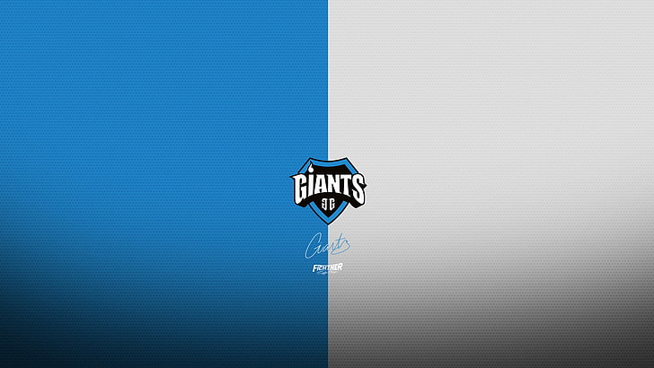 team giants, e-sports, blue, no people, nature, metal, day, HD wallpaper