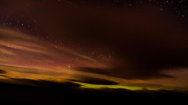 aurora australis, tasmania, polar lights, southern lights, australia, HD wallpaper