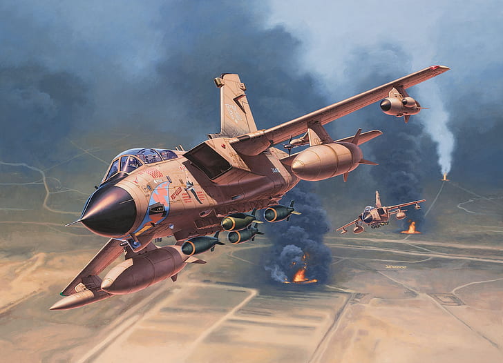 UK, fighter-bomber, fighter-interceptor, Panavia Tornado, Raf, HD wallpaper