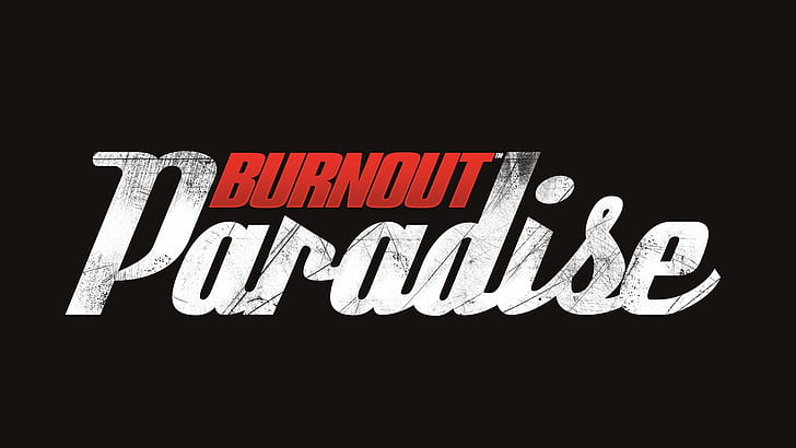 Burnout: Paradise Black HD, burnout paradise text, video games, HD wallpaper