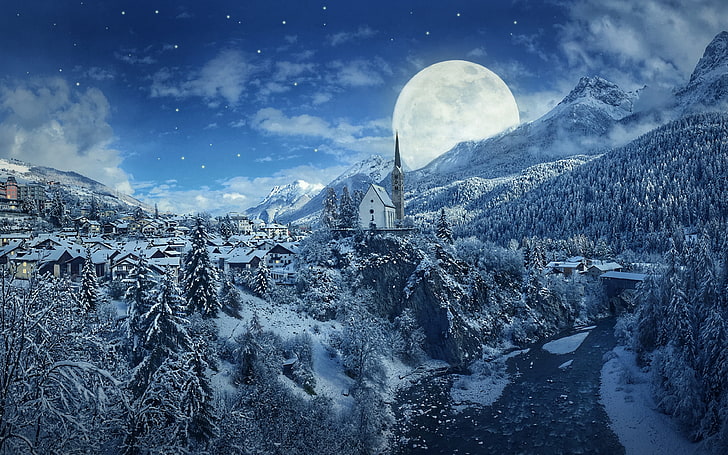HD wallpaper: Snowy Winter Season 4K, cold temperature, scenics - nature,  beauty in nature | Wallpaper Flare