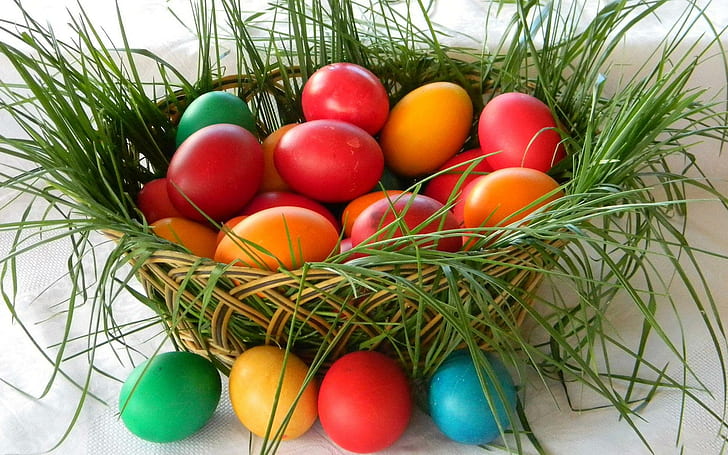 *** Easter Eggs ***, assorted easter egss, spring, holidays, happy, HD wallpaper