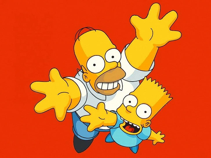 HD wallpaper: Bart And Homer, Homer and Bart Simpson digital wallpaper,  Cartoons | Wallpaper Flare