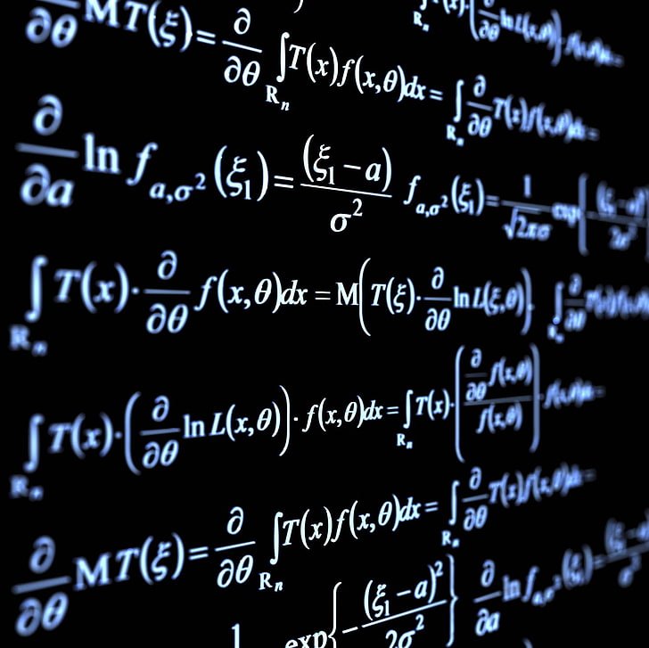 mathematical equation text, characters, formula, differential equations, HD wallpaper