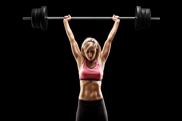 female, workout, crossfit, weight lifting, HD wallpaper