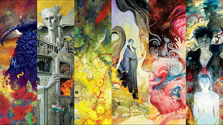 Sandman Overture, Neil Gaiman, J.H. Williams III, DC Comics, HD wallpaper