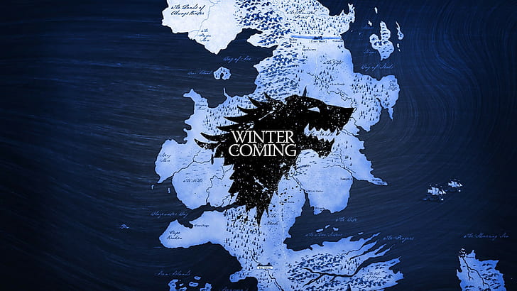 Game of Thrones, map, Westeros, Winterfell, A Song of Ice and Fire
