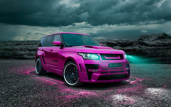 Hamann Mystere Range Rover Vogue 2013, pink suv, cars, land rover, HD wallpaper
