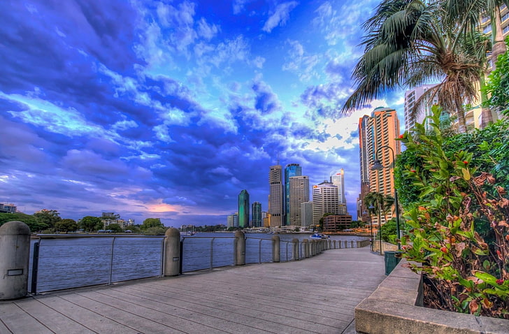 Cities, Brisbane, Cloud, HD wallpaper