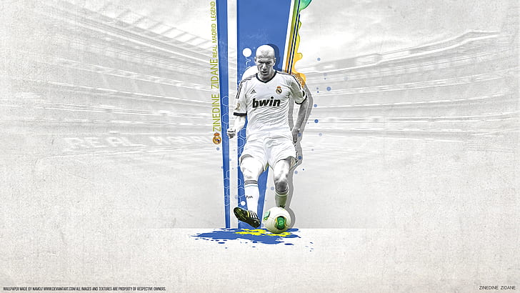 Soccer, Zinedine Zidane, French, Real Madrid C.F., HD wallpaper