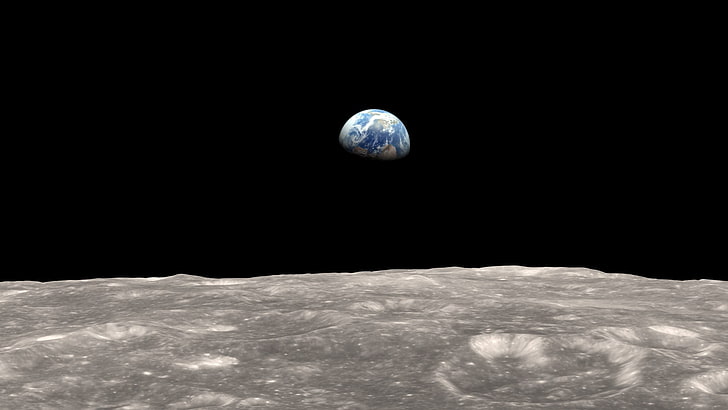 moon ipad  retina, space, nature, no people, sky, planet - space, HD wallpaper