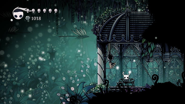 Video Game, Hollow Knight, no people, plant, built structure