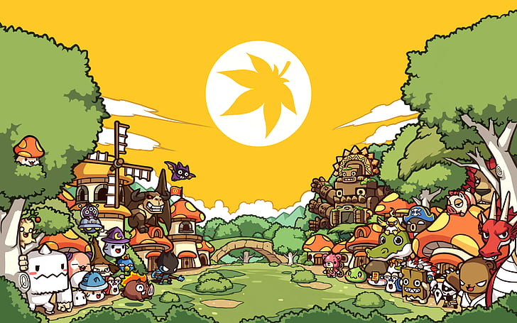 A Collection of Official MapleStory(2) Artwork — New Neo summer wallpaper!