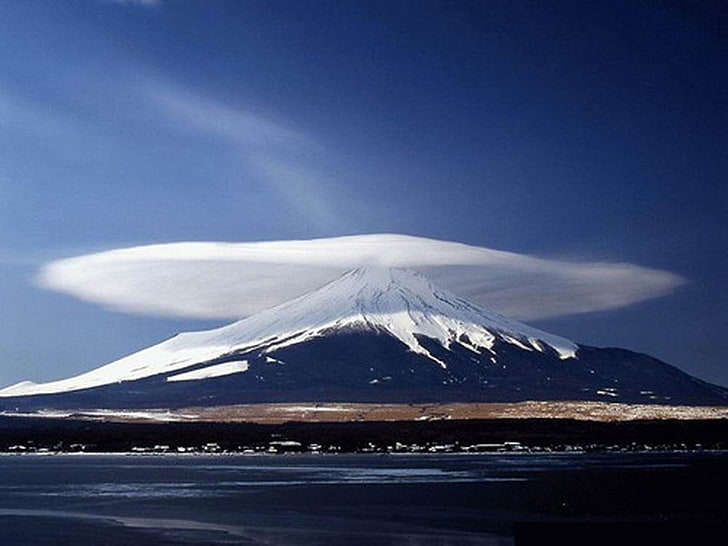 Marvelous Lenticular Clouds, Mt. Fuji, Japan, Nature, Scenery