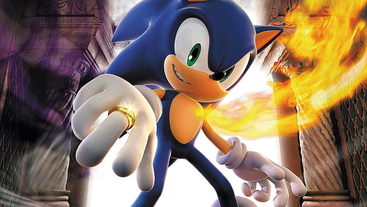 Sonic The Hedgehog lllustration, video games, representation, HD wallpaper
