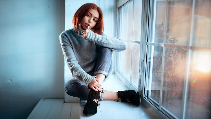women, model, Ivan Gorokhov, 500px, sweater