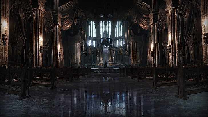 brown concrete church, Dark Souls III, video games, cathedral, HD wallpaper