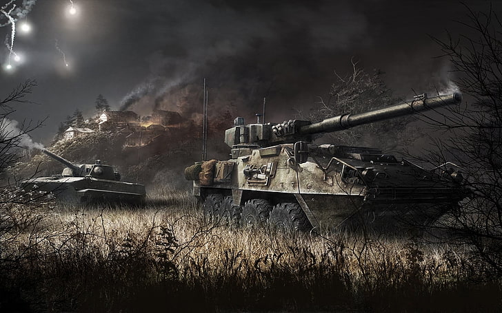 brown panzer tank illustration, Armored Warfare, video games, HD wallpaper