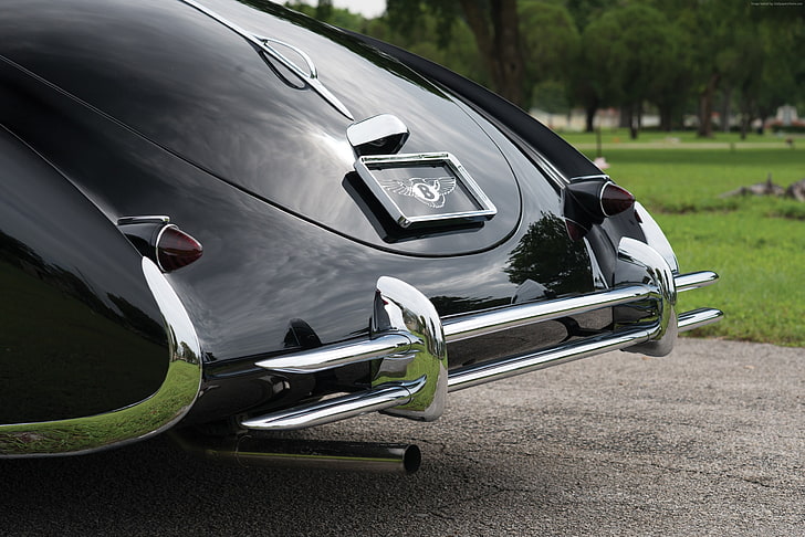 back, black, luxury cars, logo, Bentley Mark VI, 1947, classic cars, HD wallpaper