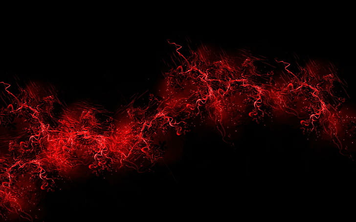 black background, red, color, paint, explosion, burst, HD wallpaper
