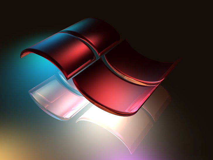 Windows XP, Windows logo, Computers, Windows Vista, illuminated, HD wallpaper