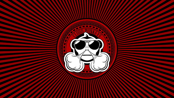 monkey head with sunglasses illustration, cloud monkeys, vape, HD wallpaper