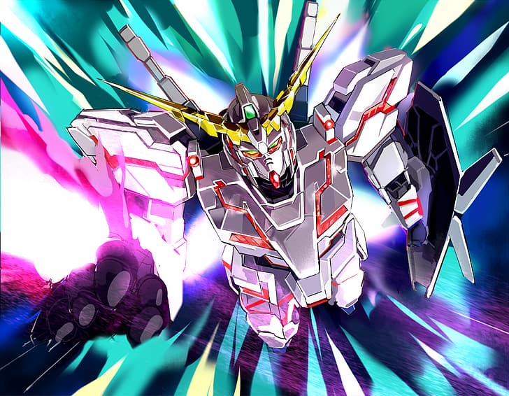 anime, Gundam, Unicorn Gundam, RX-0 Unicorn Gundam, Mobile Suit Gundam Unicorn, HD wallpaper