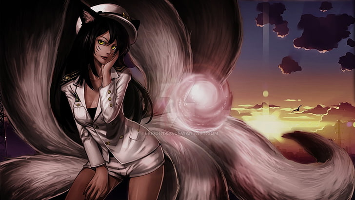 Ahri, women, League of Legends, real people, one person, young women