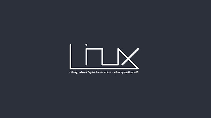 Linux logo, operating system, communication, text, sign, copy space, HD wallpaper