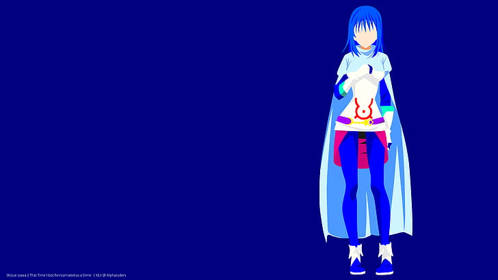 Anime, That Time I Got Reincarnated as a Slime, Blue Hair, Girl, HD wallpaper