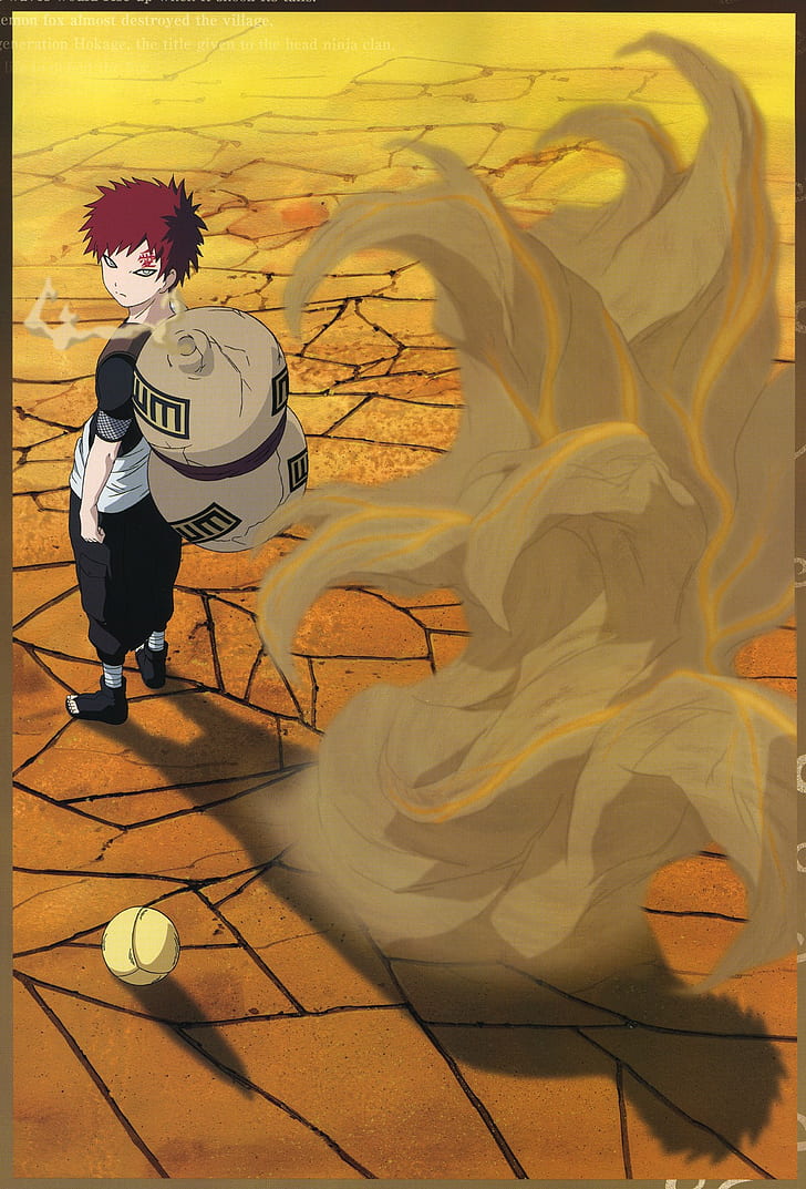 Download Teenage Gaara Art Naruto 4k Pc Wallpaper