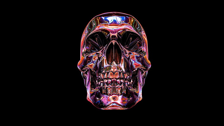 Golden Skull With A Shimmering Finish On A Mysterious Black Background In  3d Rendering Reaper Danger Skull Skull Head Background Image And  Wallpaper for Free Download