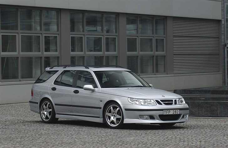 Saab 9-5, 2003 saab 9 5_, car, motor vehicle, mode of transportation, HD wallpaper