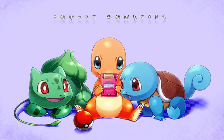 Pokémon, Bulbasaur (Pokémon), Charmander (Pokémon), Pokeball, HD wallpaper