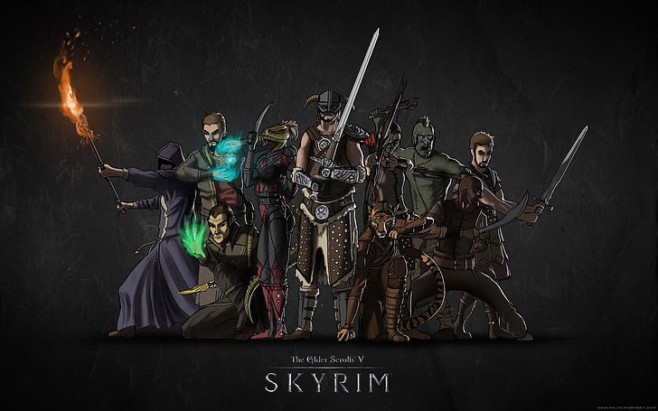 HD Wallpaper: Skyrim Wallpaper, The Elder Scrolls V: Skyrim.