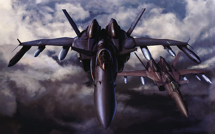 Macross, jet fighter, airplane, Macross Zero