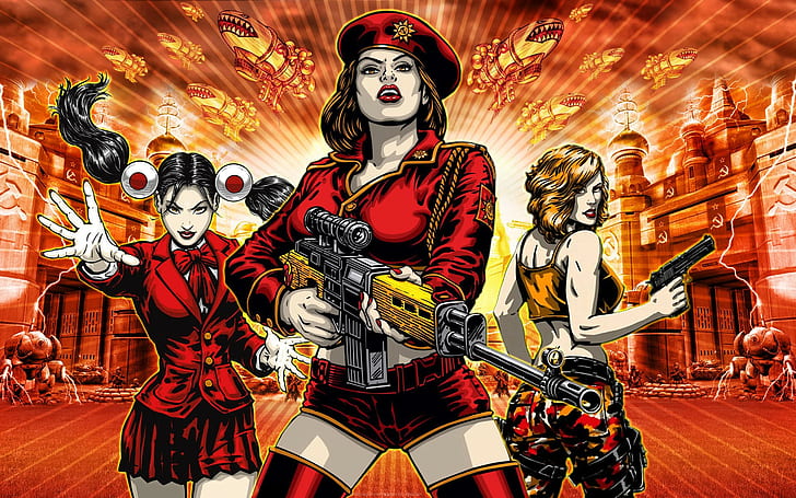 Command & Conquer: Red Alert 3, Video Games, Poster, red alert 3 wallpaper, HD wallpaper