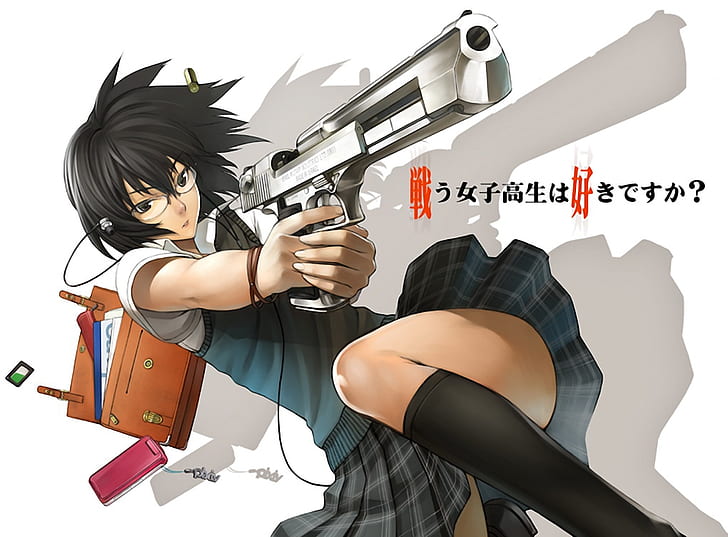 cool desert the girl that shoots her teacher Anime Other HD Art, HD wallpaper