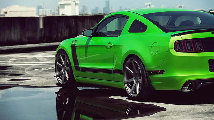 cars ford vehicles ford mustang automotive ford mustang boss 302 green cars automobiles ford mustang Cars Ford HD Art, HD wallpaper