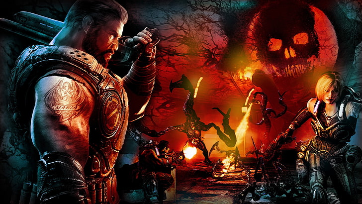 HD wallpaper: gears of war destruction gears of war 3 2560x1440 Video Games  Gears of War HD Art | Wallpaper Flare