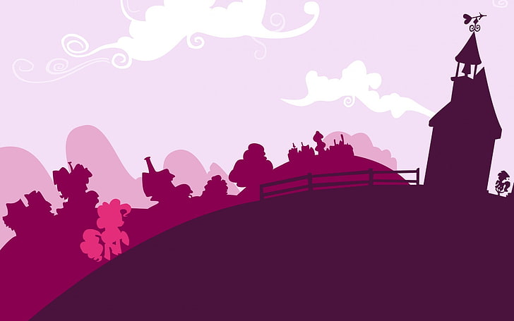 HD wallpaper: Little Pony Art, purple town 360 illustration, Cartoons, Art  And Creative | Wallpaper Flare