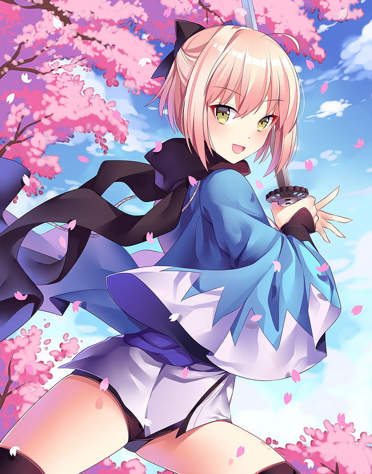peach haired female anime character wallpaper, Fate/Grand Order, HD wallpaper