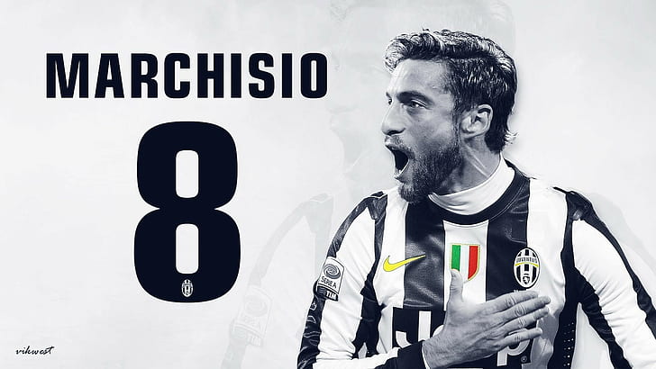 Claudio marchisio, Football player, Juventus, Italy, text, one person, HD wallpaper