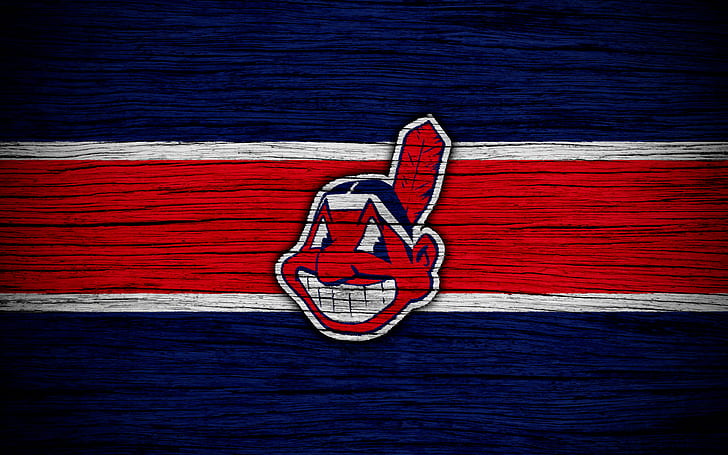 Download Cleveland Indians Red Jersey Logo Wallpaper